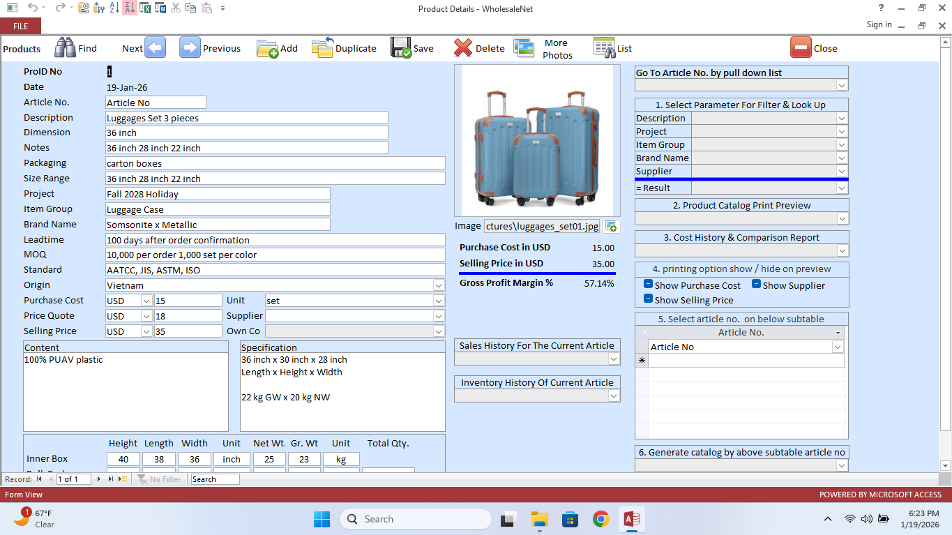 WholesaleNet Product